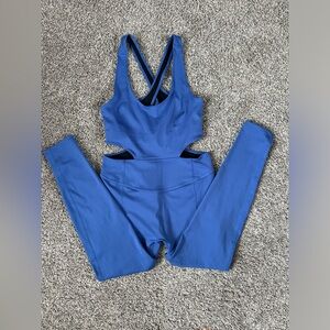 Brand new Free People Movement Women’s back it up onesie blue